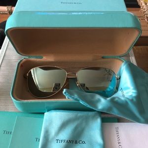 Tiffany&Co Women’s Vintage Sunglasses Pilot Bow TF 3044 6021/64 discontinued
